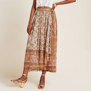 New Boho Anthropologie Harvest Midi Skirt by Love Sam Size M